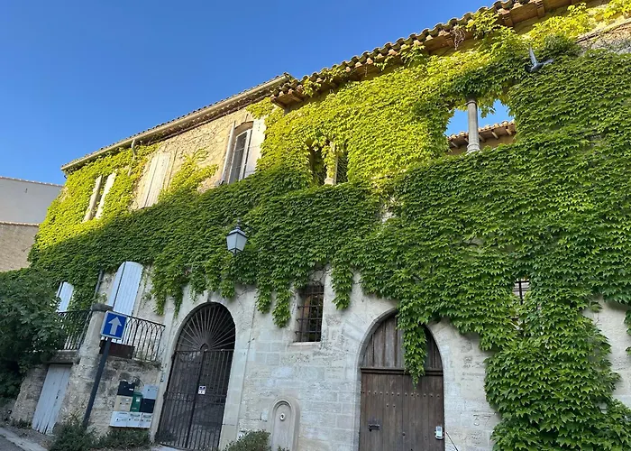 Charmante Petite Maison Avec Vue Panoramique, En Centre Historique, Proche D'Avignon, Ancienne, Renovee, Climatisee, Wi-Fi, Terrasse, Parking Public Gratuit
